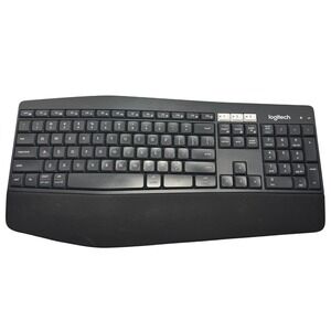 Logitech K850 Multi-Device Wireless Bluetooth Keyboard Black Tested Working